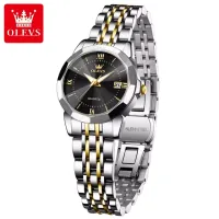 OLEVS 9989 Women's Quartz Watch - Black & Silver & Golden